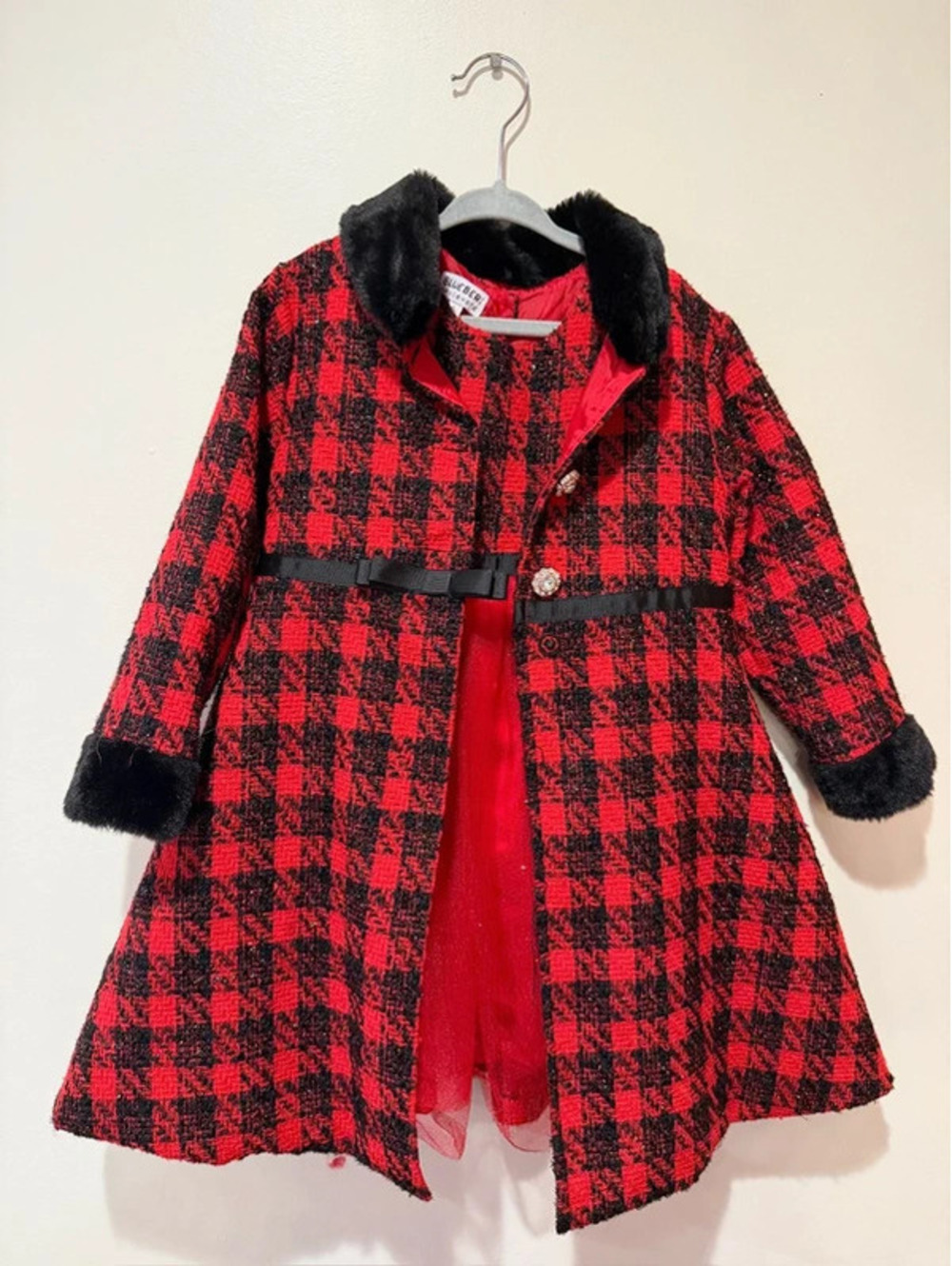 Vintage Blueberi Boulevard Christmas Dress and Jacket Size 5